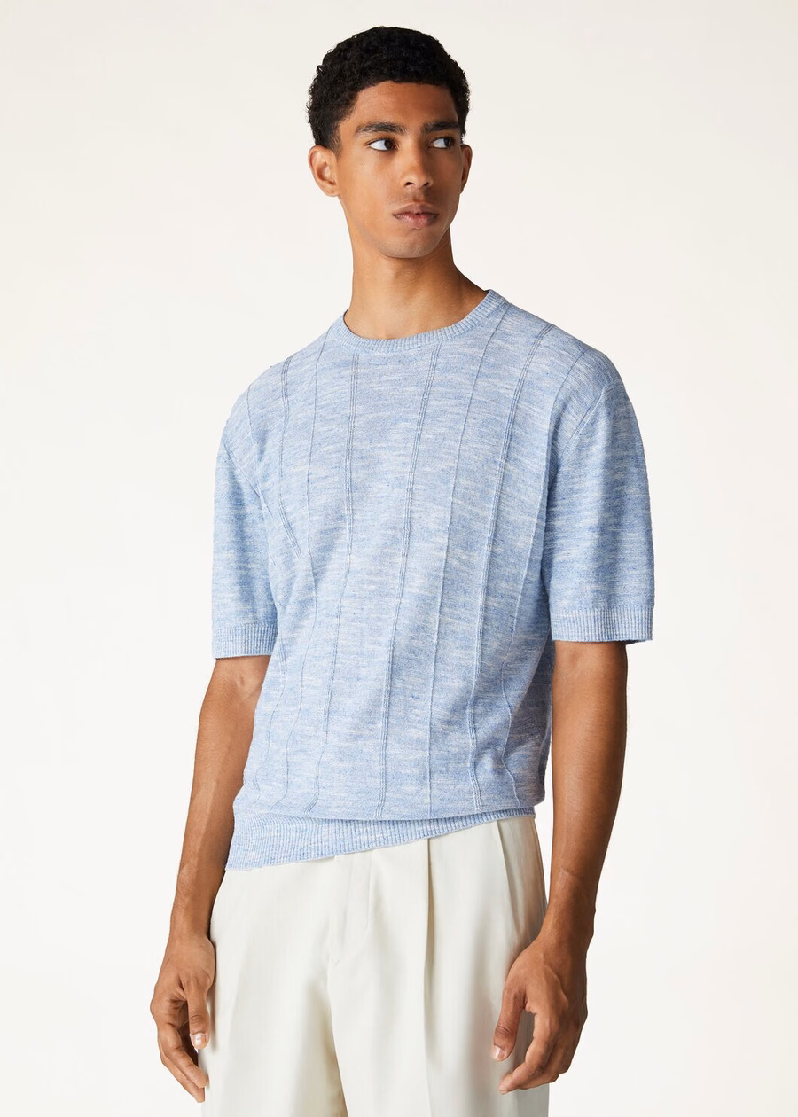 Tori Crewneck in zijde Saltwater