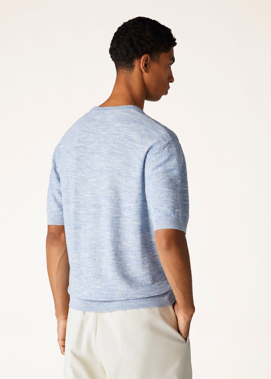 Tori Crewneck in zijde Saltwater