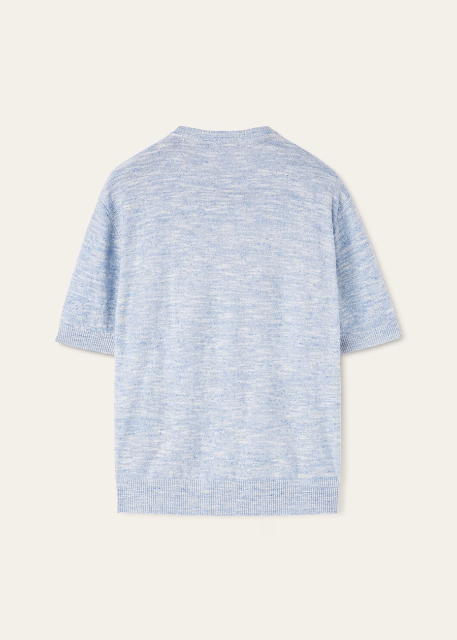 Tori Crewneck in zijde Saltwater
