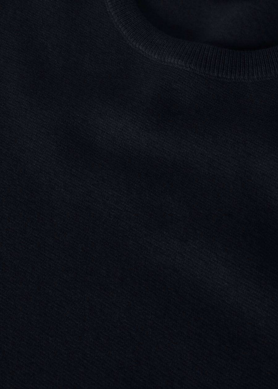 Cashmere Wish® trui met ronde hals, lichtblauw marineblauw