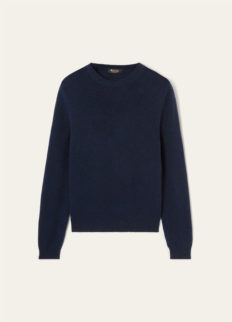 Fobello Baby Cashmere Balzello Melange met ronde hals