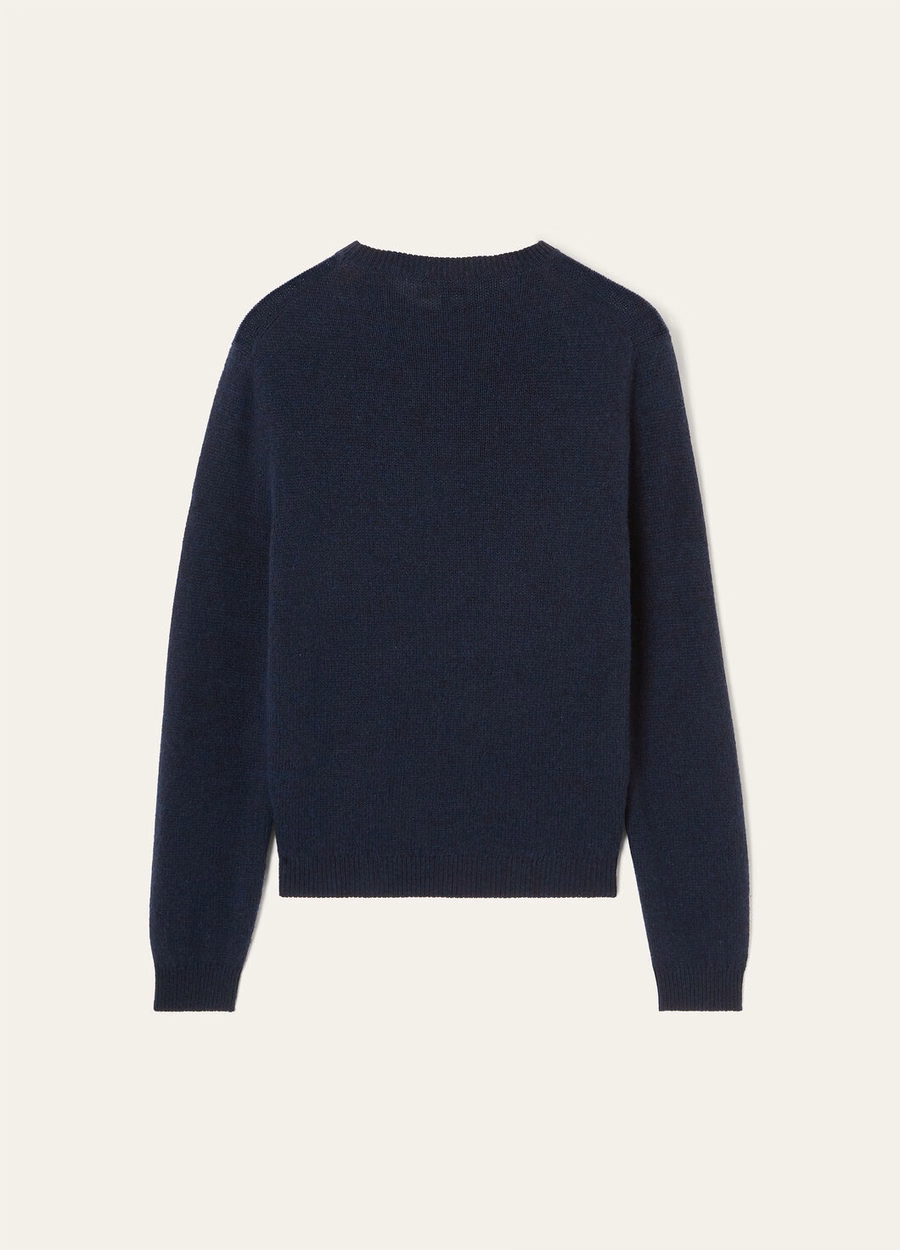 Fobello Baby Cashmere Balzello Melange met ronde hals