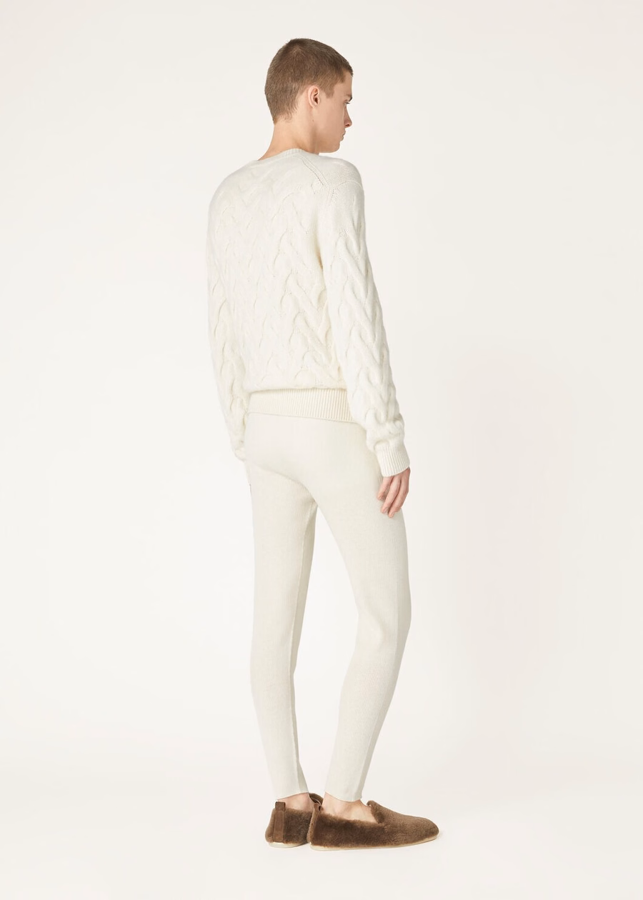 Coconing Crewneck Baby Cashmere White Snow