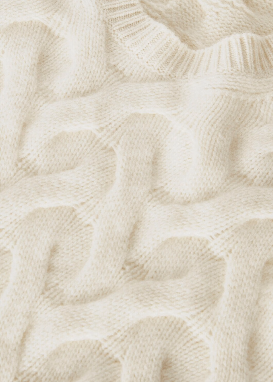 Coconing Crewneck Baby Cashmere White Snow