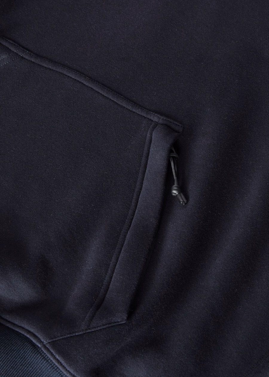 Vogel katoen-kasjmier hoodie in marineblauw