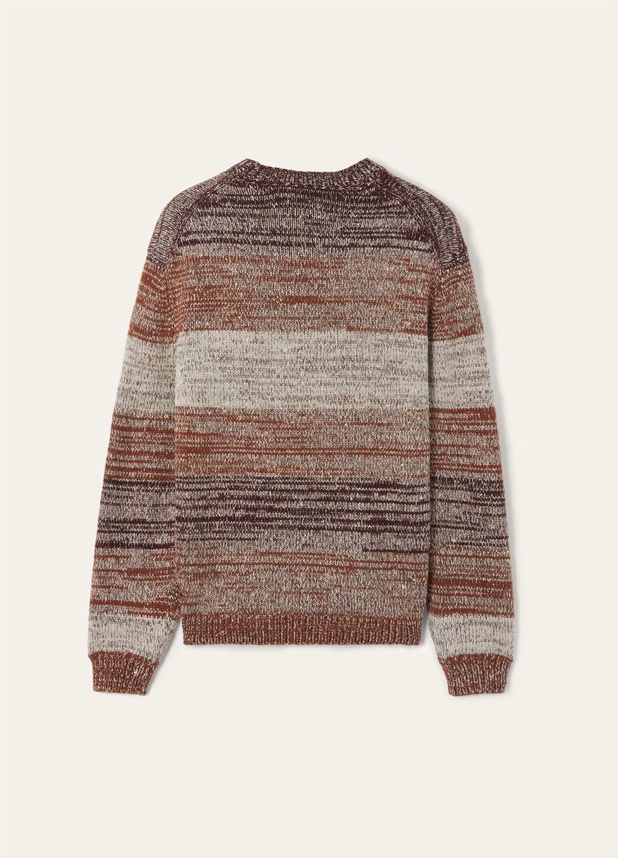 Ispra Crewneck Zijde Kasjmier Kasha/Nootmuskaat/Boysenberry