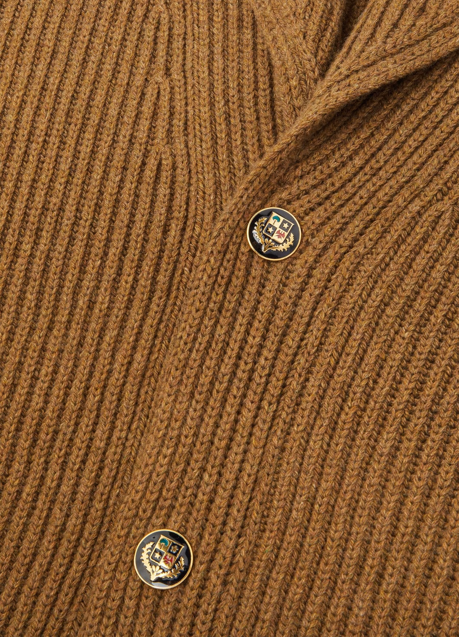 Fobello Cardigan Baby Cashmere Camel Oasis Melange
