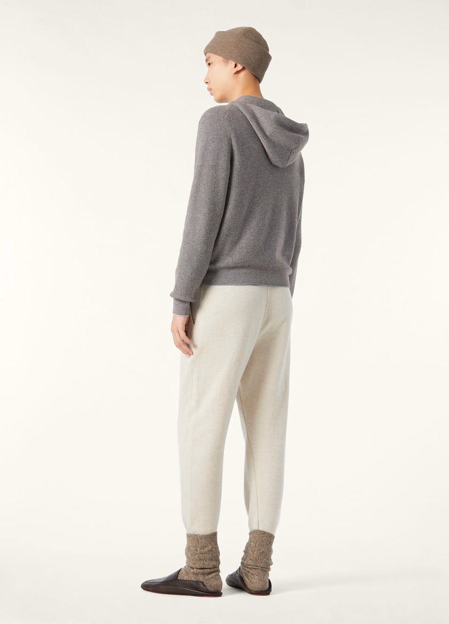 Varallo Hooded Bomber Baby Cashmere Waves On The Cliff