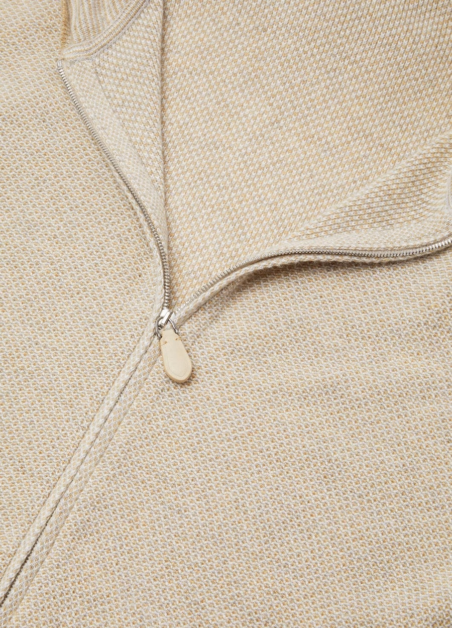 Varallo Baby Cashmere Hooded Bomber Jacket Magnolia Petale
