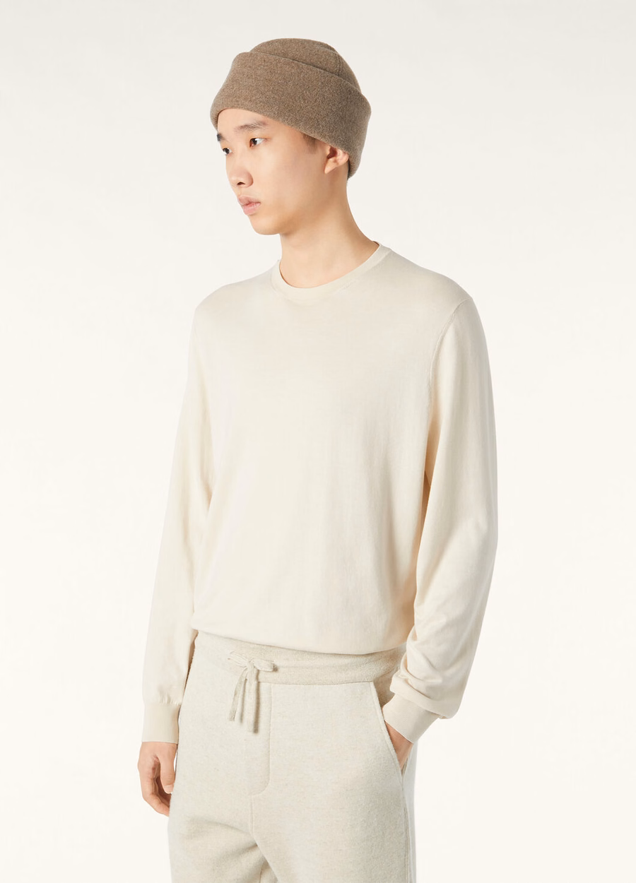 Ice Wish Crewneck Katoen Winter Zand