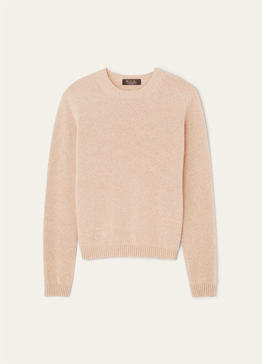 Parksville Crewneck Baby Cashmere Blushing Beige Melange