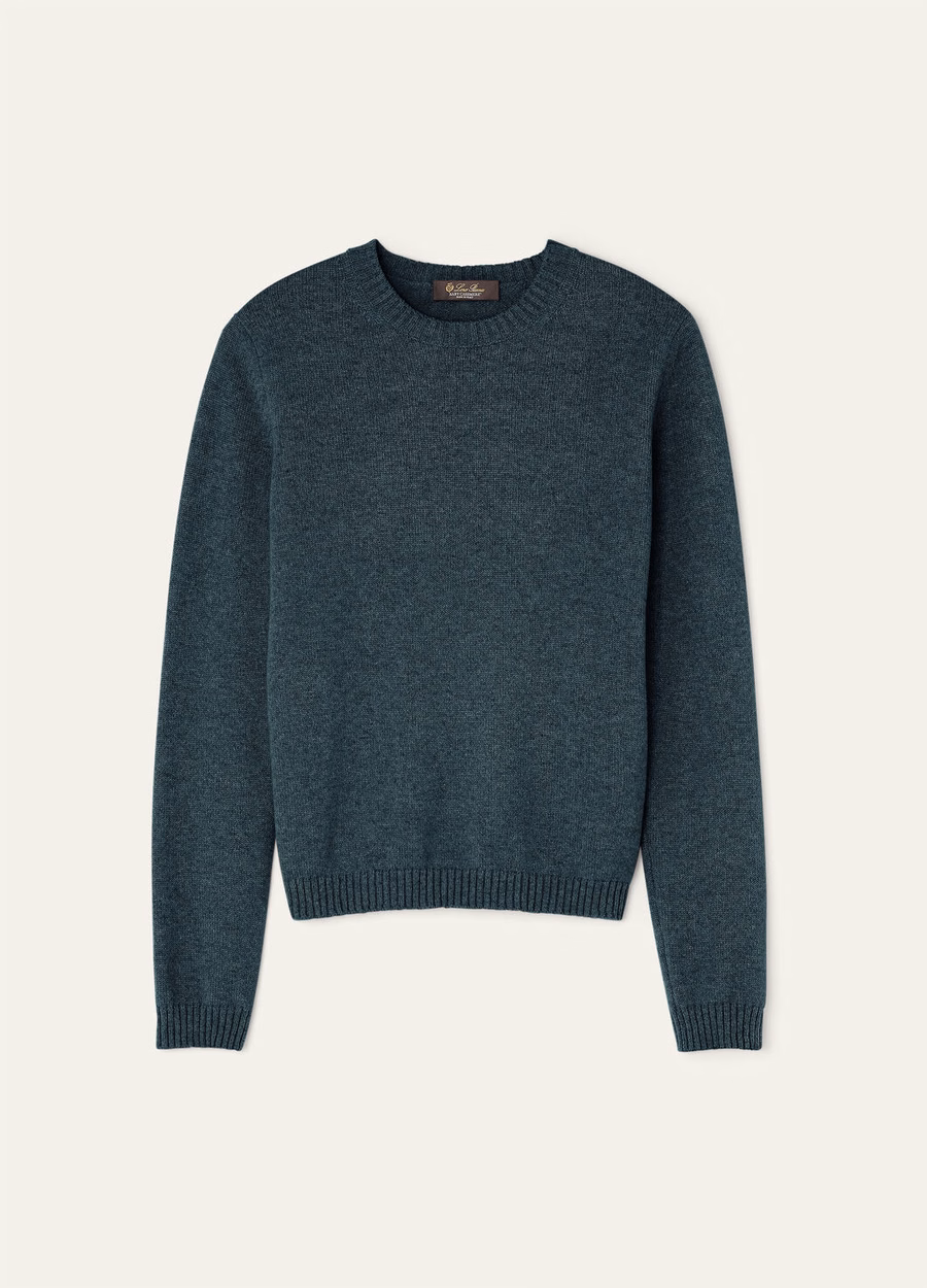 Parksville Crewneck Baby Cashmere Boreal Green