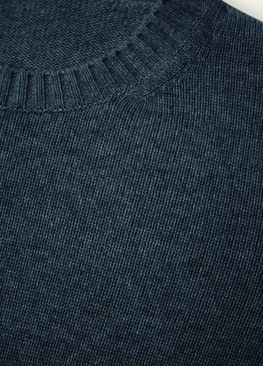 Parksville Crewneck Baby Cashmere Boreal Green