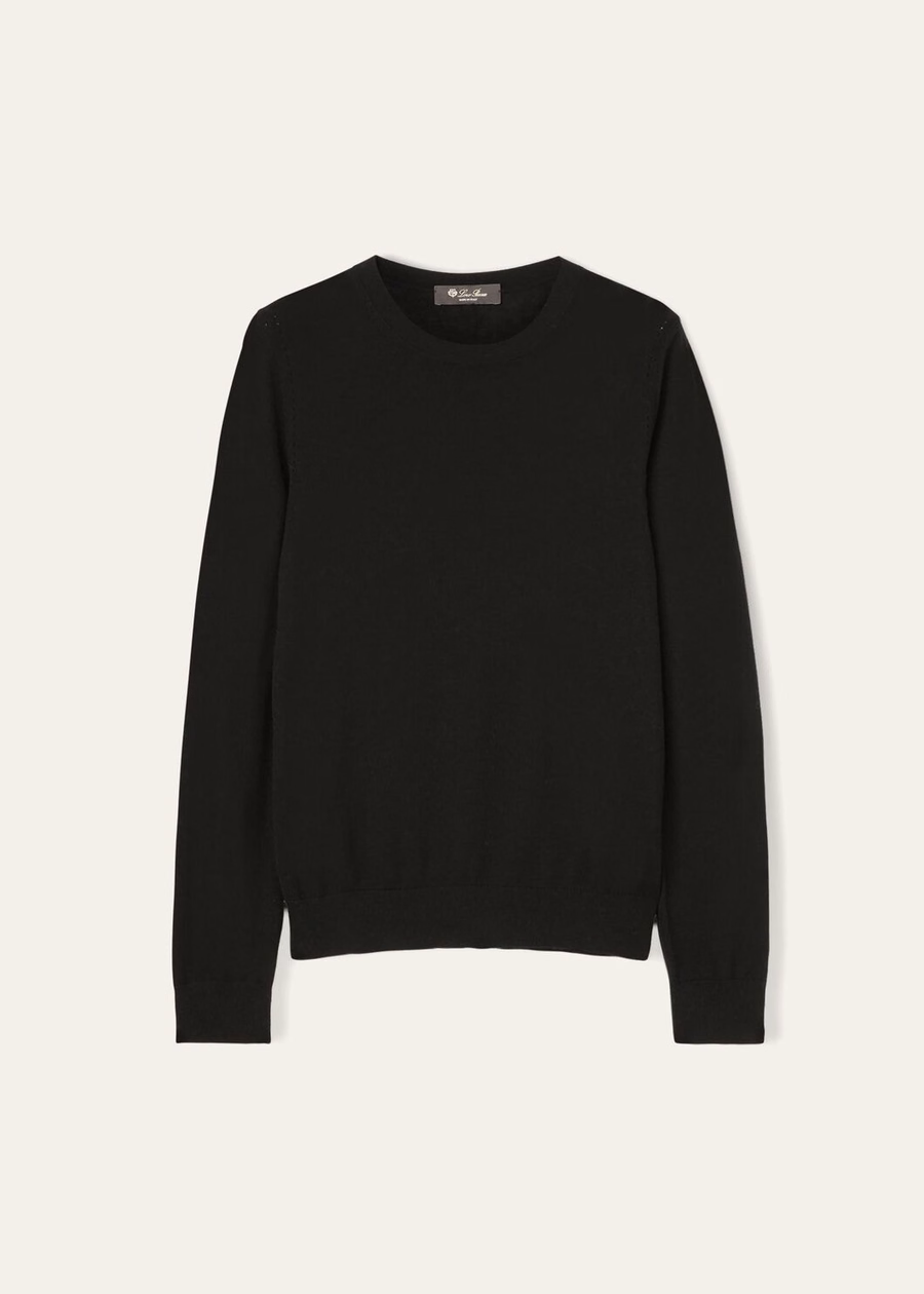 Neo Piuma Crewneck Kasjmier Zwart
