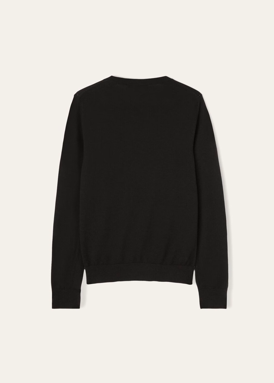 Neo Piuma Crewneck Kasjmier Zwart