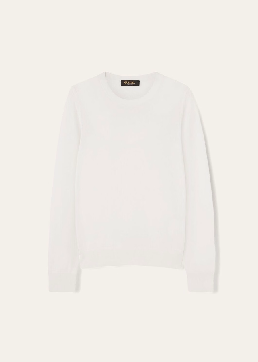Neo Piuma Crewneck Kasjmier Wit