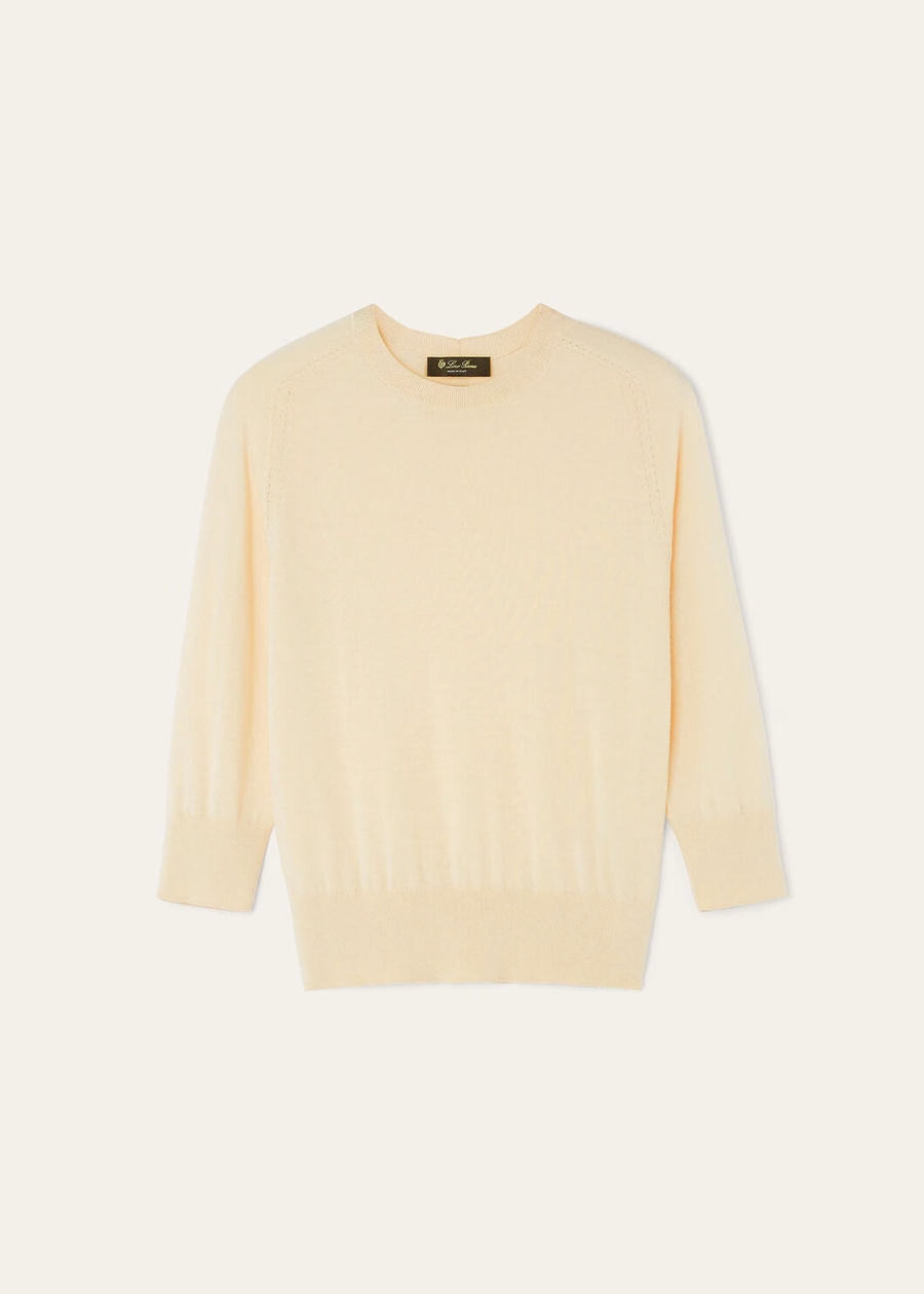 Piuma Crewneck Cashmere Soft Butter