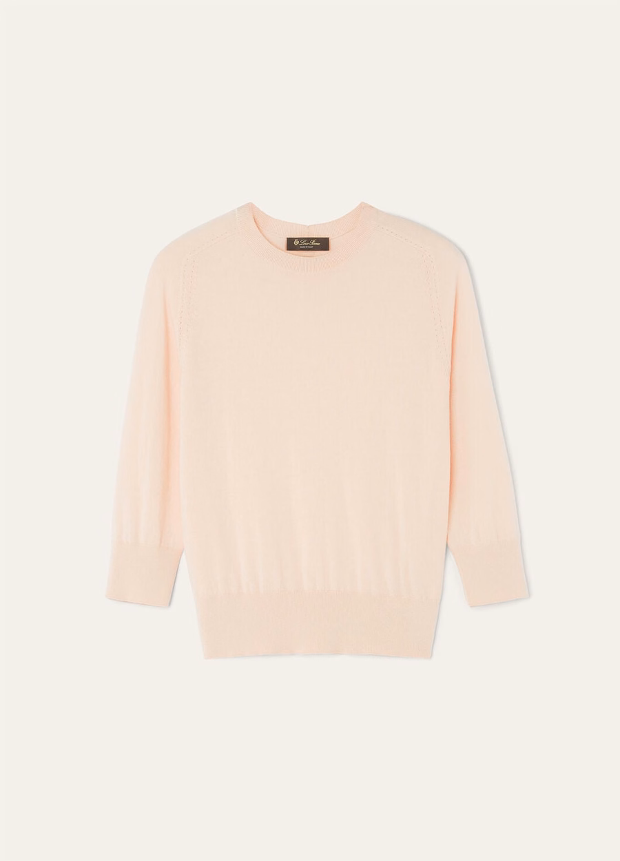 Piuma Crewneck Kasjmier Zachtroze