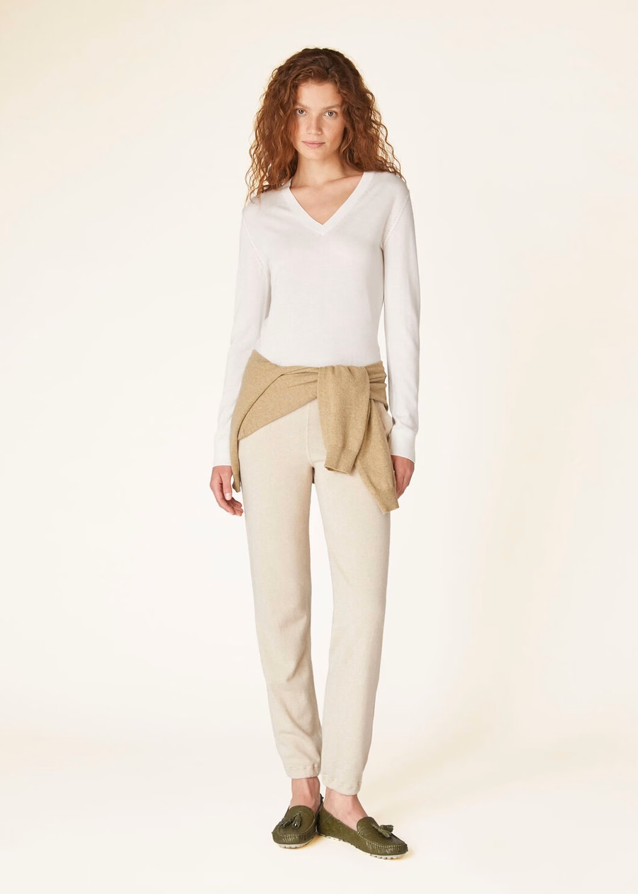 Nieuwe Piuma V-Deck Cashmere White