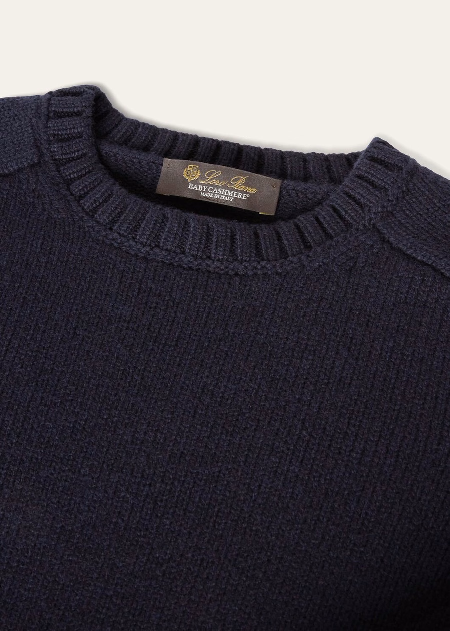 Parksville Crewneck Baby Cashmere Navy