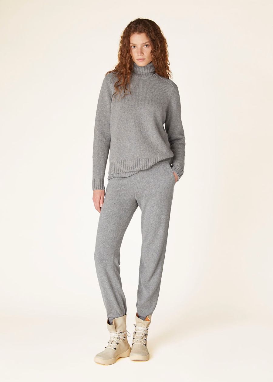 Parksville Crewneck Baby Cashmere Flannel Melange