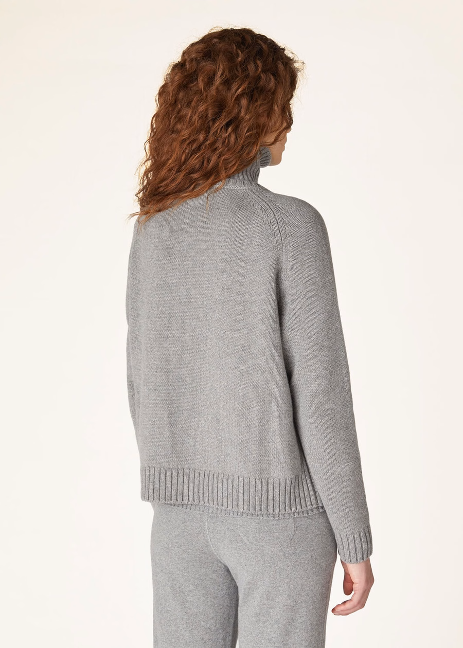 Parksville Crewneck Baby Cashmere Flannel Melange