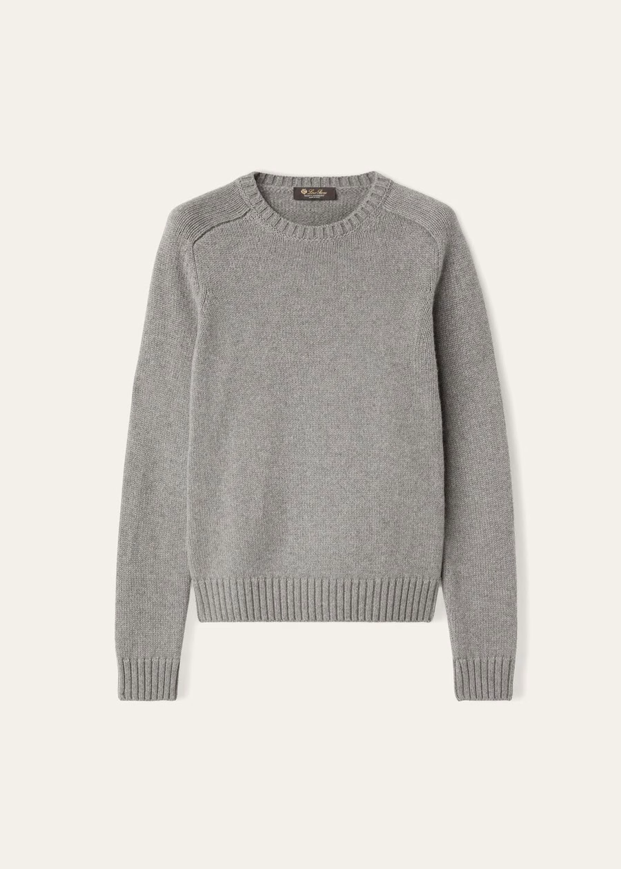 Parksville Crewneck Baby Cashmere Flannel Melange