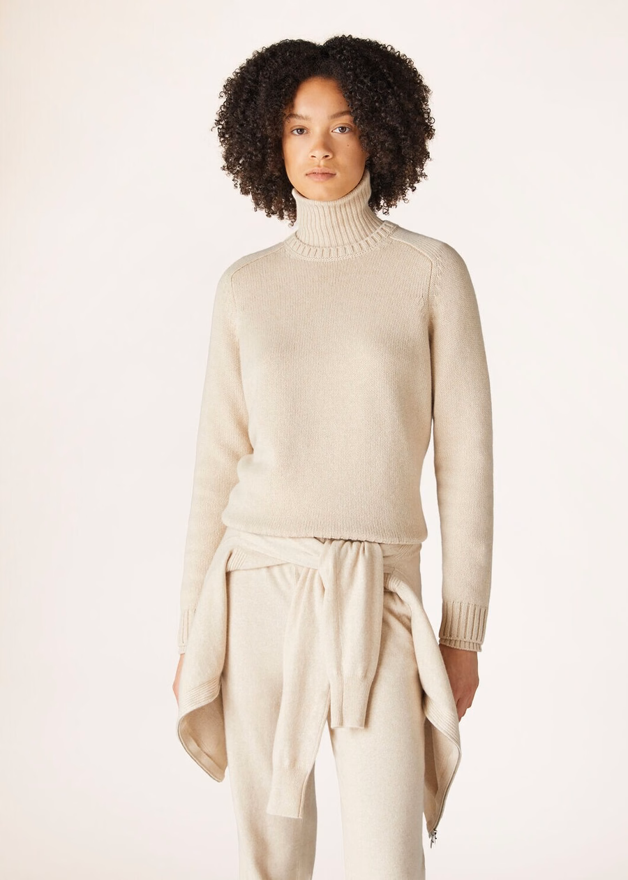 Parksville Crewneck Baby Cashmere Natural Melange