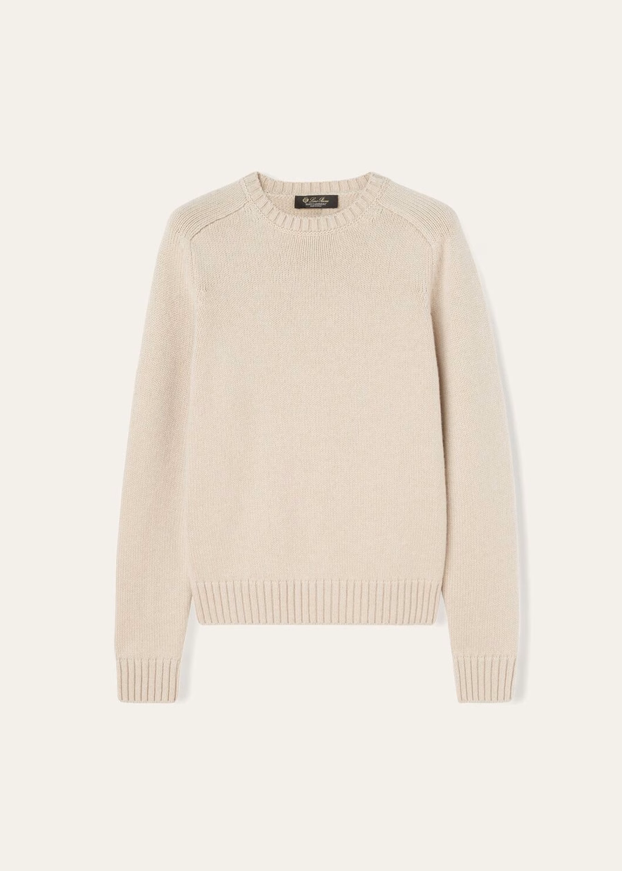 Parksville Crewneck Baby Cashmere Natural Melange