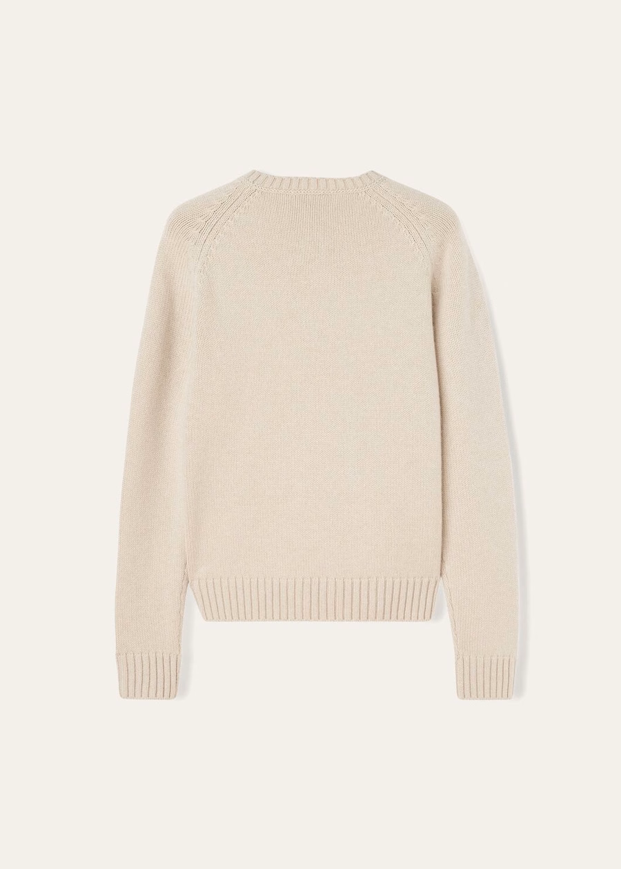 Parksville Crewneck Baby Cashmere Natural Melange