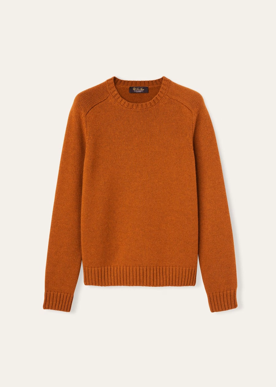 Parksville Crewneck Baby Cashmere Autumn Blaze Melange