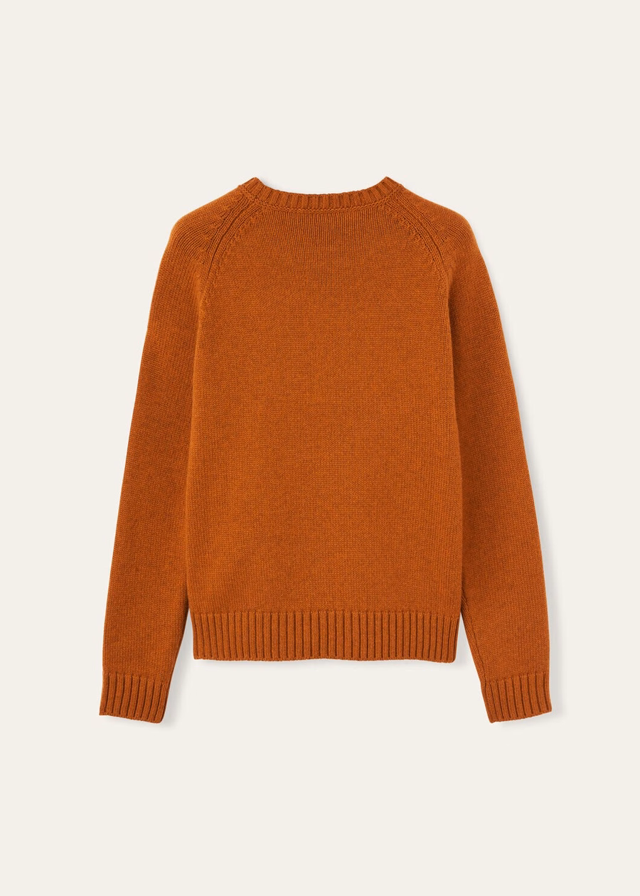 Parksville Crewneck Baby Cashmere Autumn Blaze Melange
