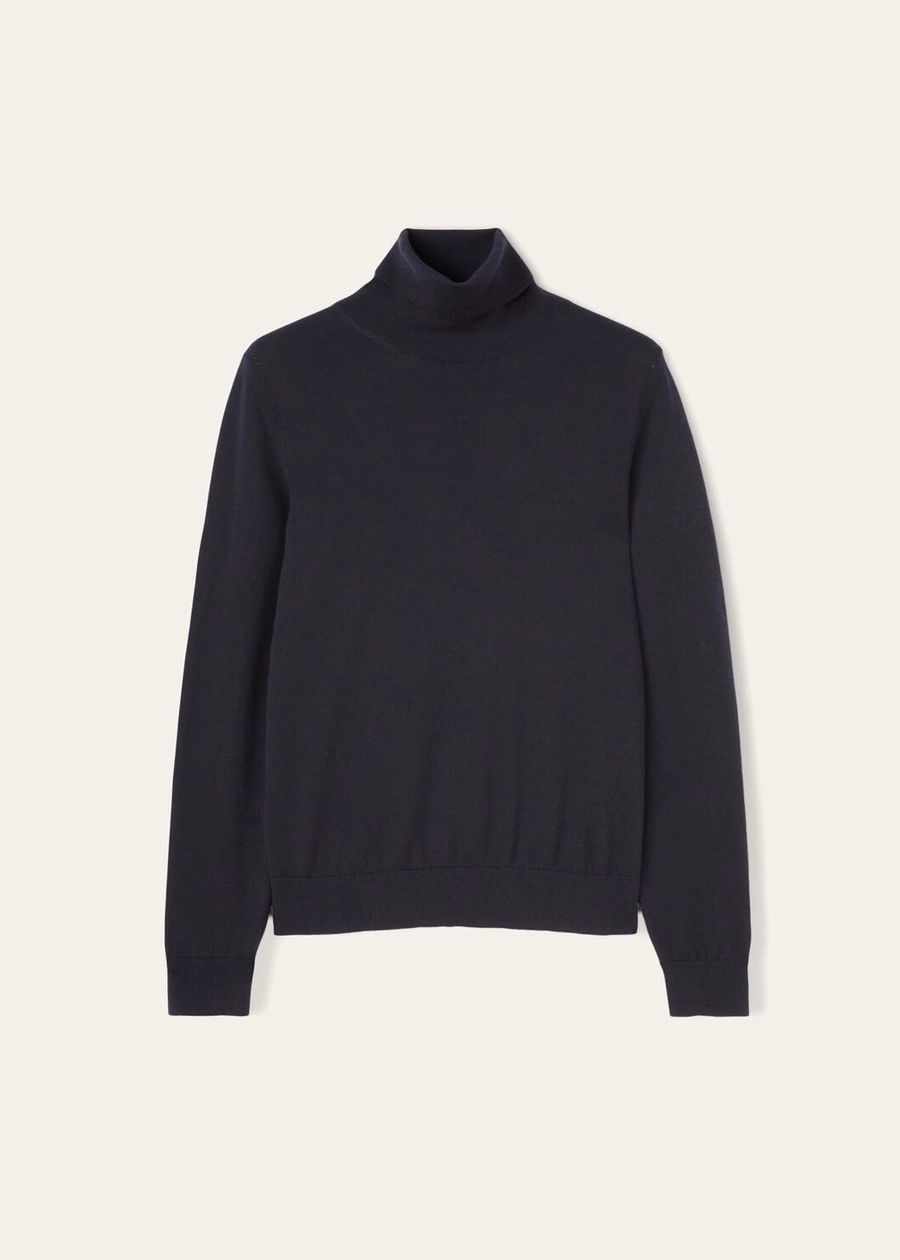 Neo Piuma coltrui van kasjmier in marineblauw