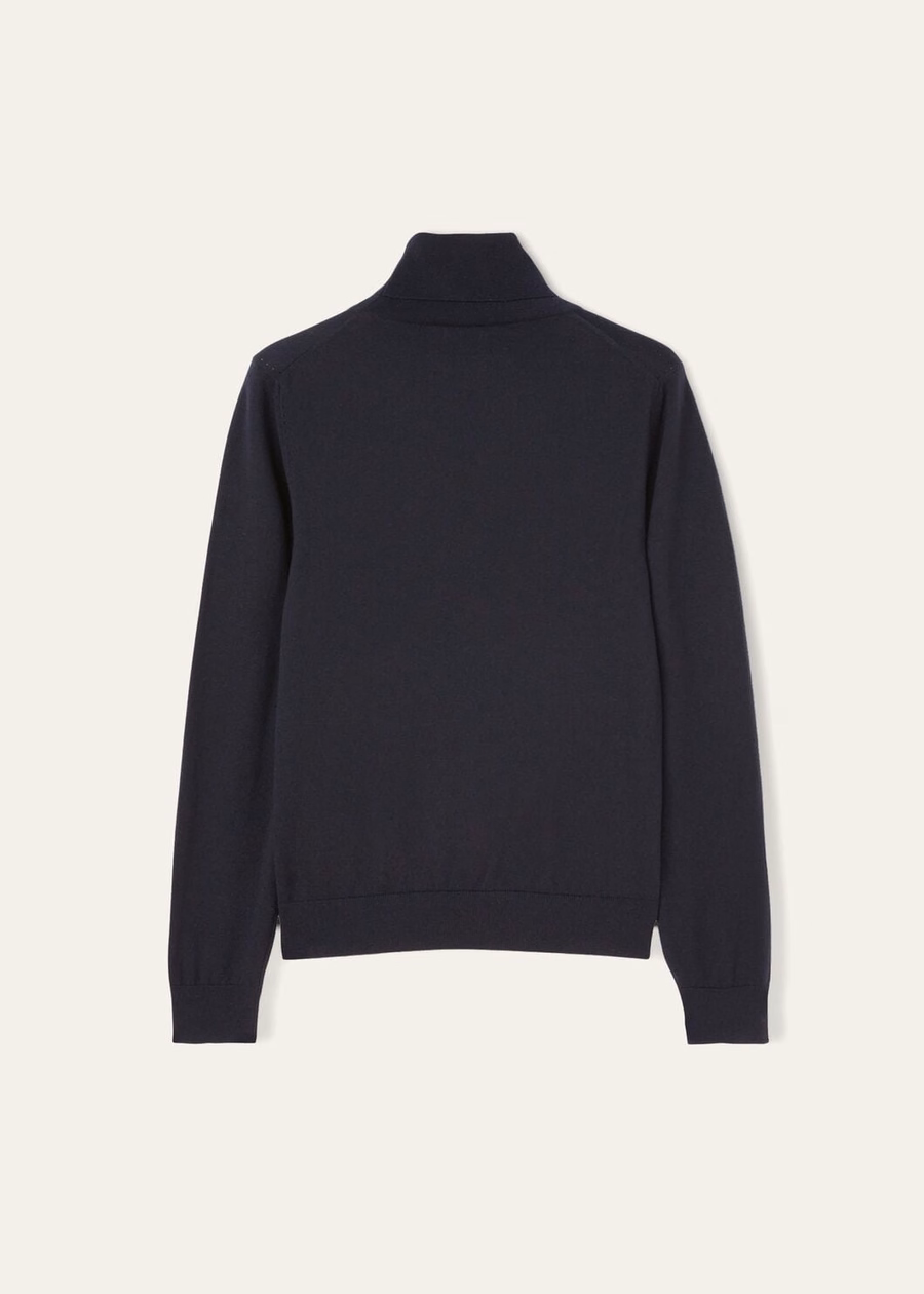 Neo Piuma coltrui van kasjmier in marineblauw