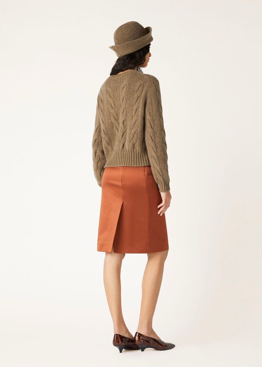 Napier Crewneck Baby Cashmere Coarsehair® Tundra Melange