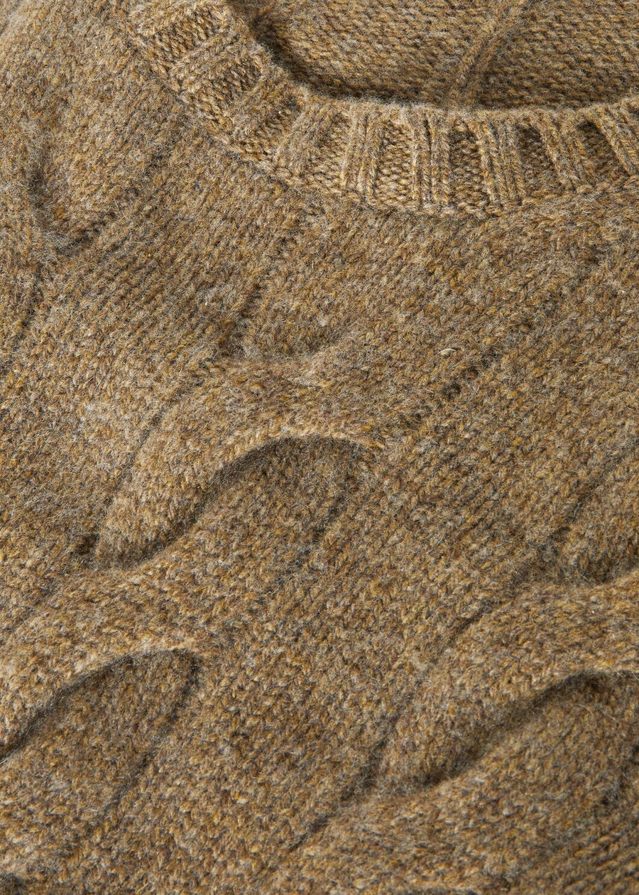 Napier Crewneck Baby Cashmere Coarsehair® Tundra Melange
