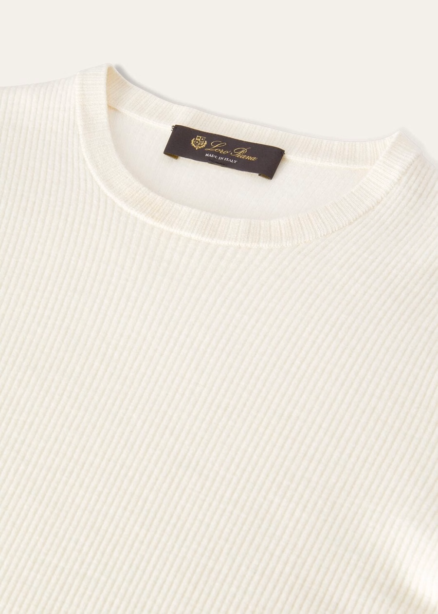 Taupo Virgin Wool Nougat Crewneck