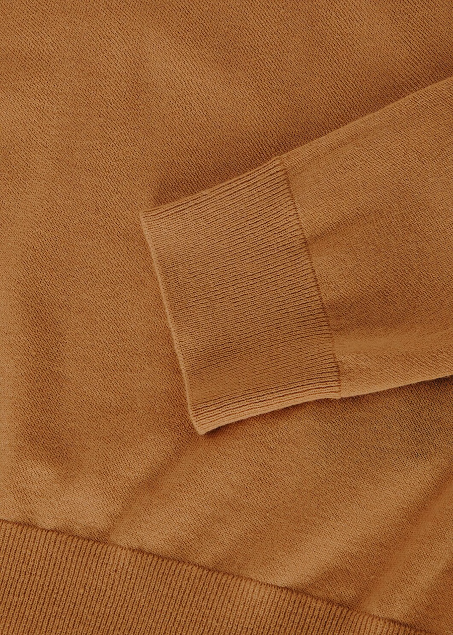 V-hals Vicuña Naturel Donker Vicuña