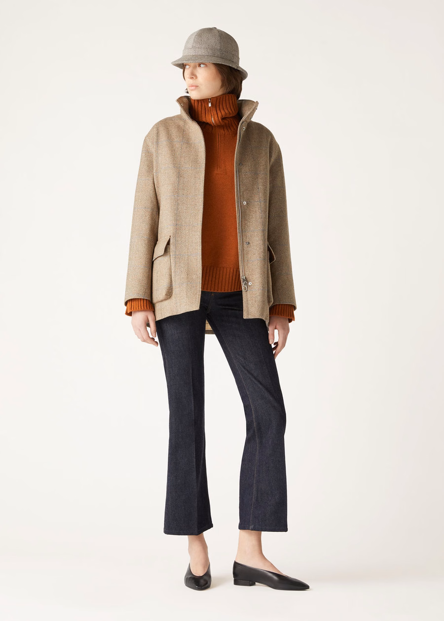 Parksville Baby Cashmere Autumn Blaze Melange Sweater