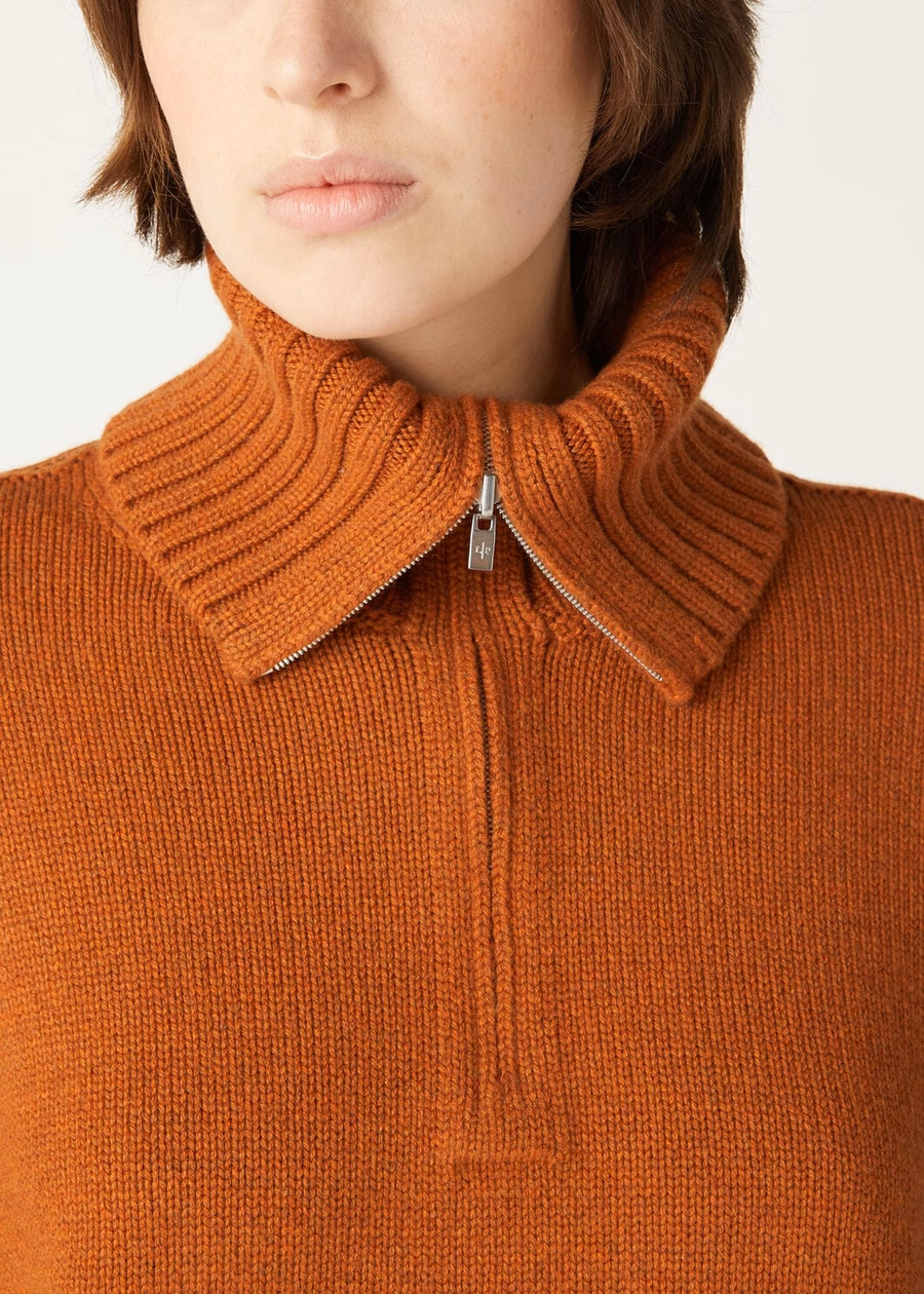 Parksville Baby Cashmere Autumn Blaze Melange Sweater