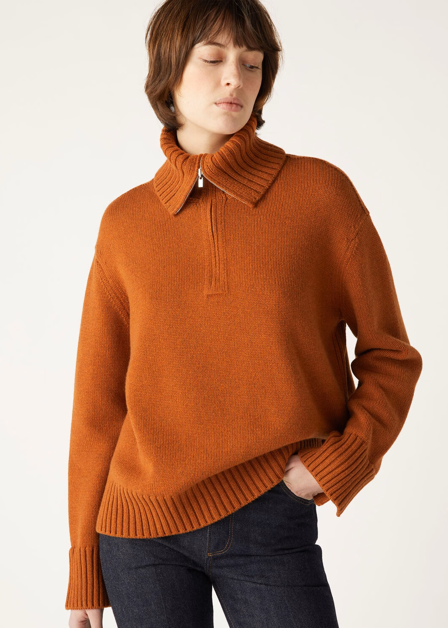Parksville Baby Cashmere Autumn Blaze Melange Sweater
