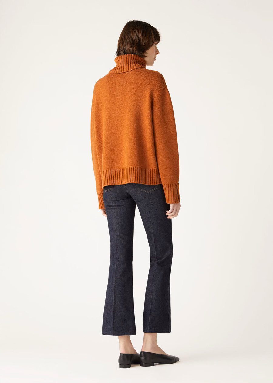 Parksville Baby Cashmere Autumn Blaze Melange Sweater