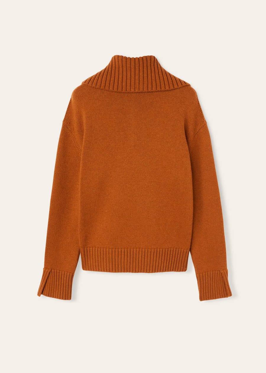 Parksville Baby Cashmere Autumn Blaze Melange Sweater