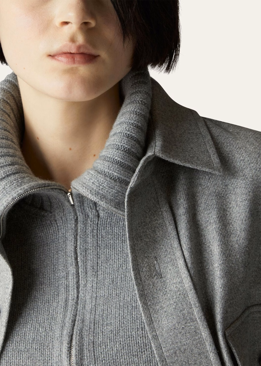 Parksville Baby Cashmere Flannel Melange Sweater