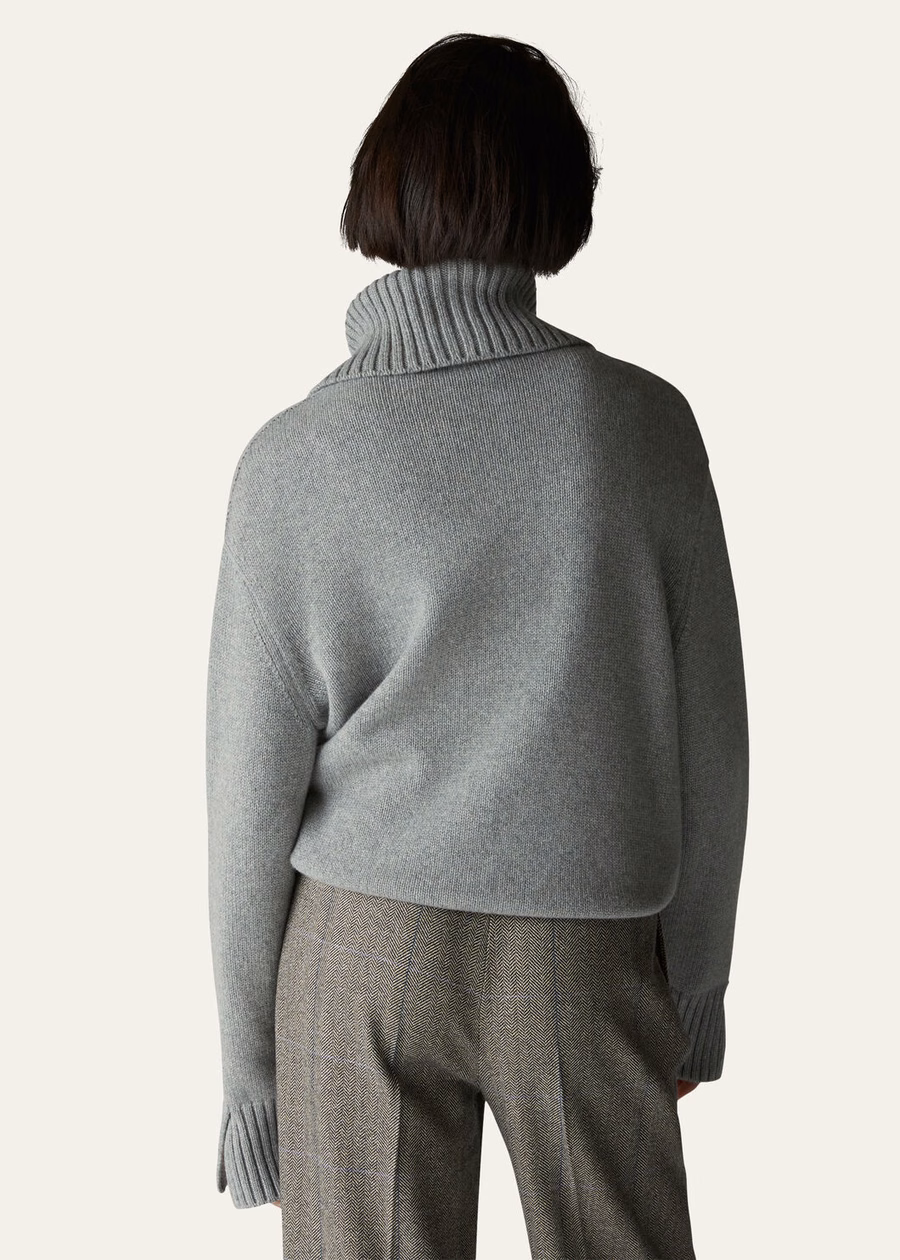 Parksville Baby Cashmere Flannel Melange Sweater
