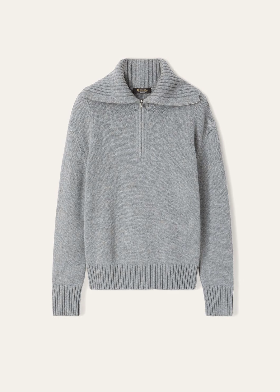 Parksville Baby Cashmere Flannel Melange Sweater