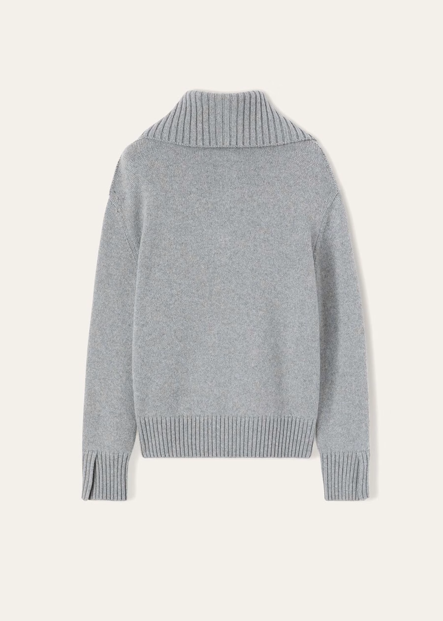 Parksville Baby Cashmere Flannel Melange Sweater