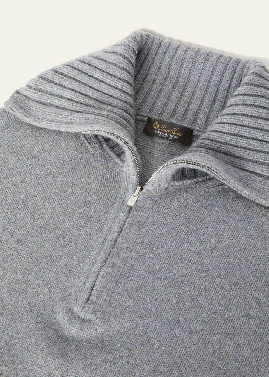 Parksville Baby Cashmere Flannel Melange Sweater