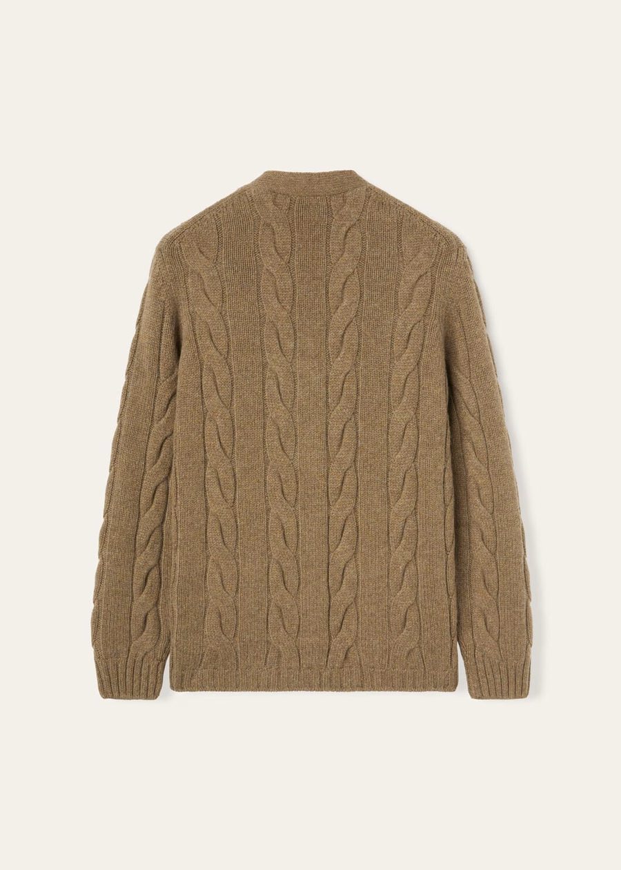 Napier Cardigan Baby Cashmere Coarsehair® Tundra Melange