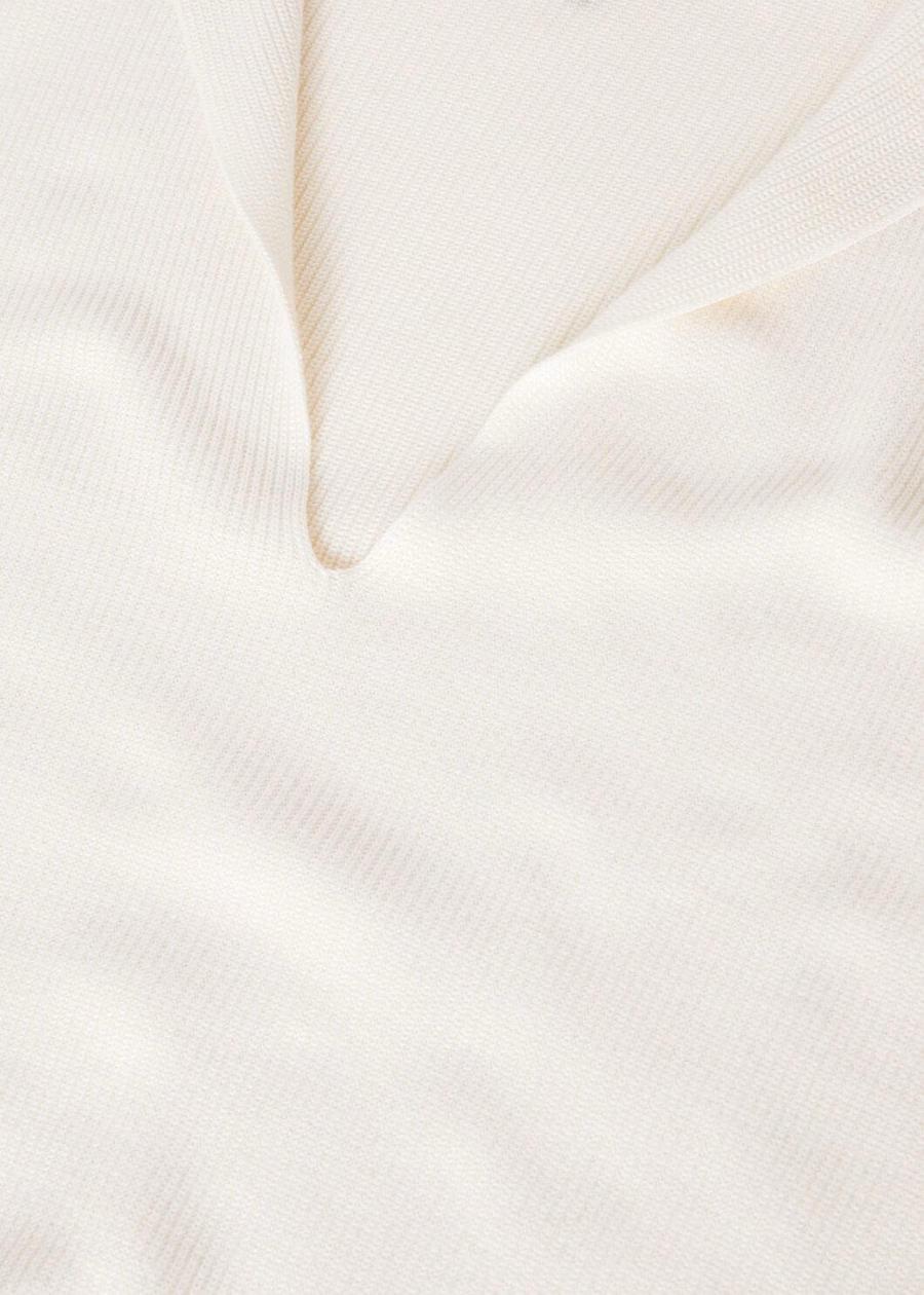Tazawa katoenen poloshirt wit